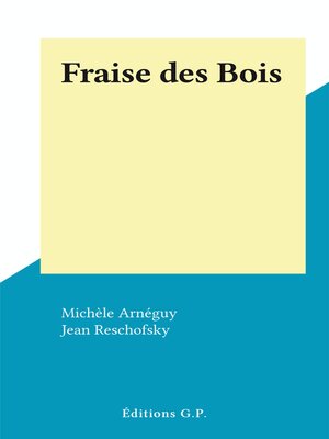 cover image of Fraise des Bois